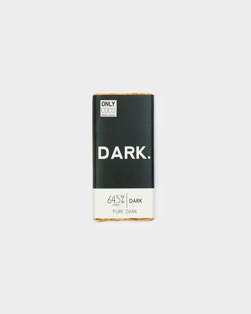 Pure Dark Chocolate Bar - 64.5% Peruvian