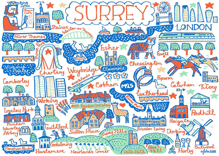 Surrey Postcard