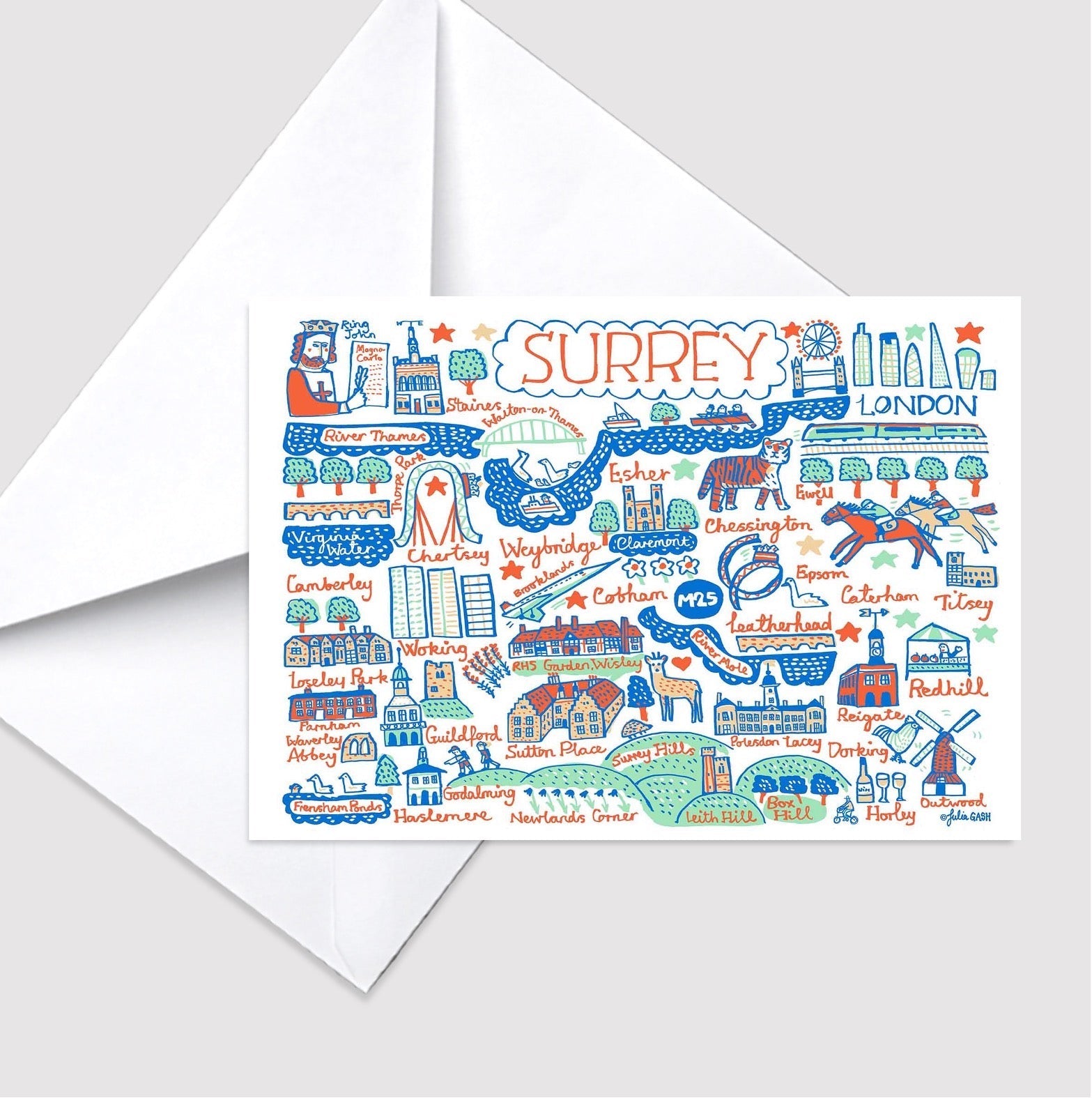 Surrey Greeting Card