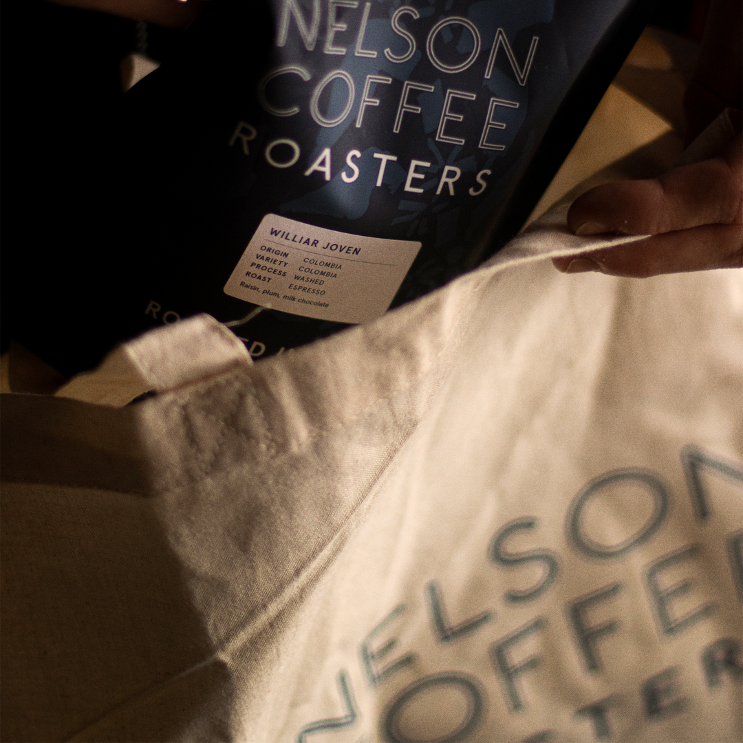 Nelson Coffee Roasters tote bag