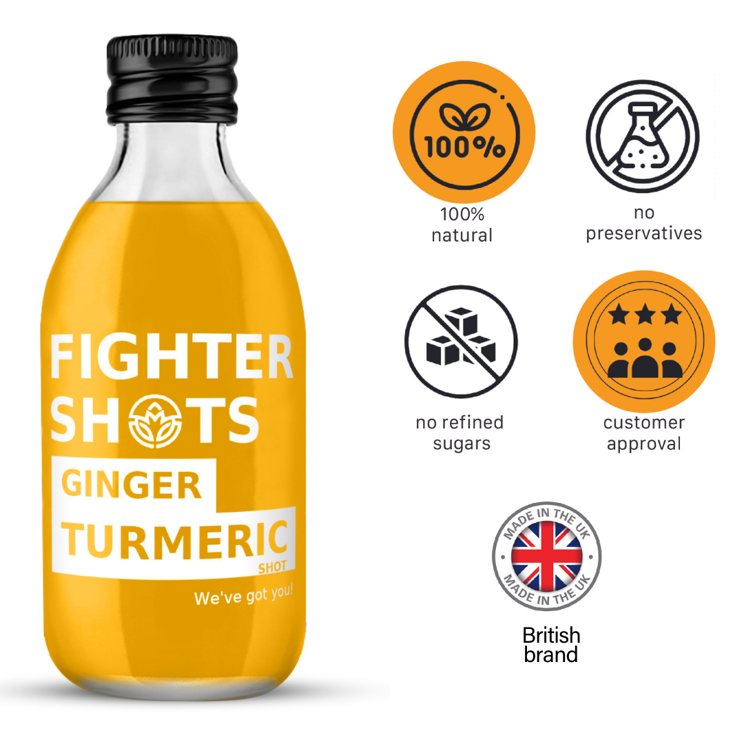 Fighter Shots 100% Natural Turmeric Dosing bottle - 250ml