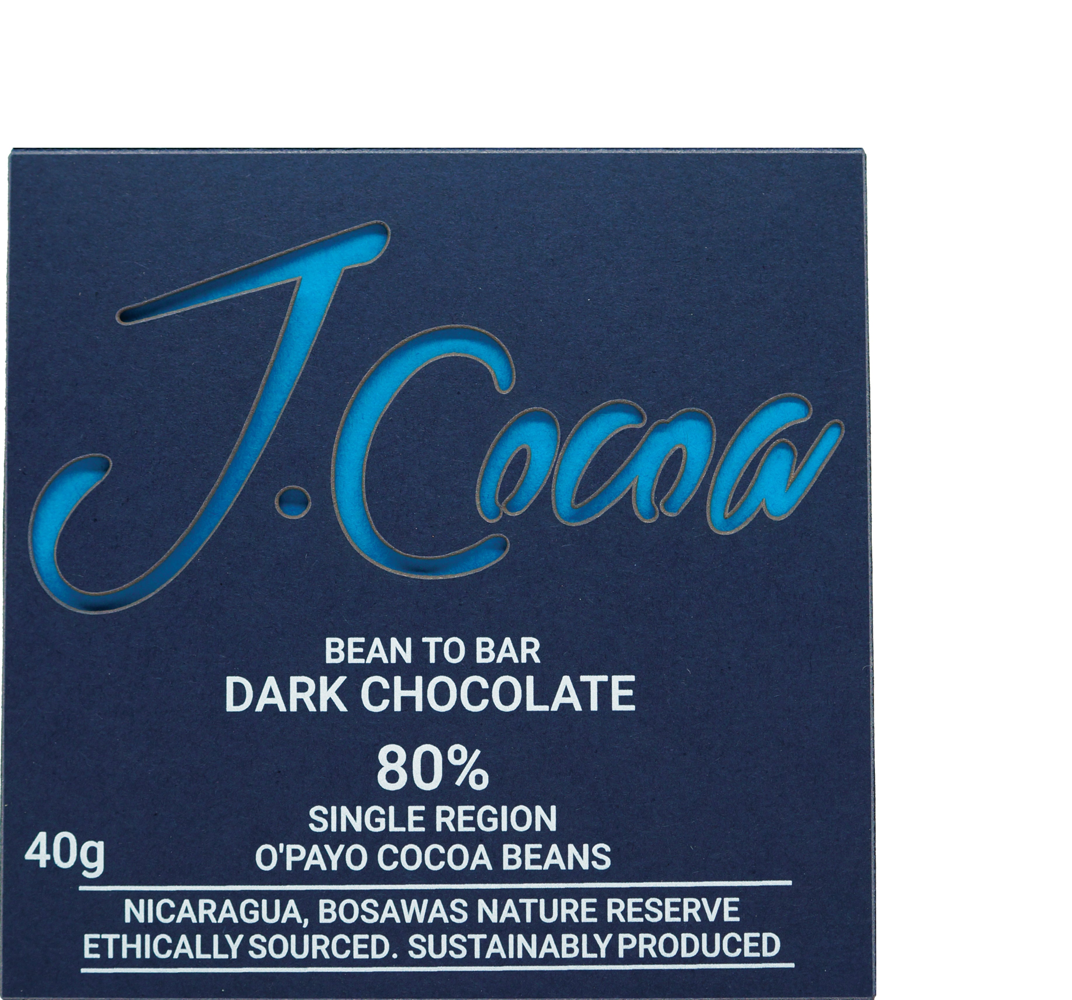 80% Dark Chocolate - Organically Grown O'Payo Cocoa Variety