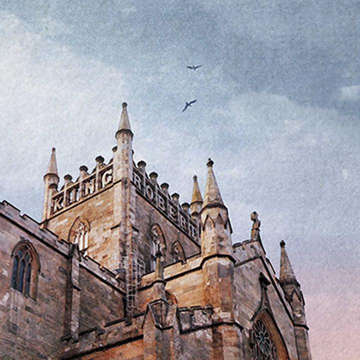 closeup of Dunfermline Abbey mounted print