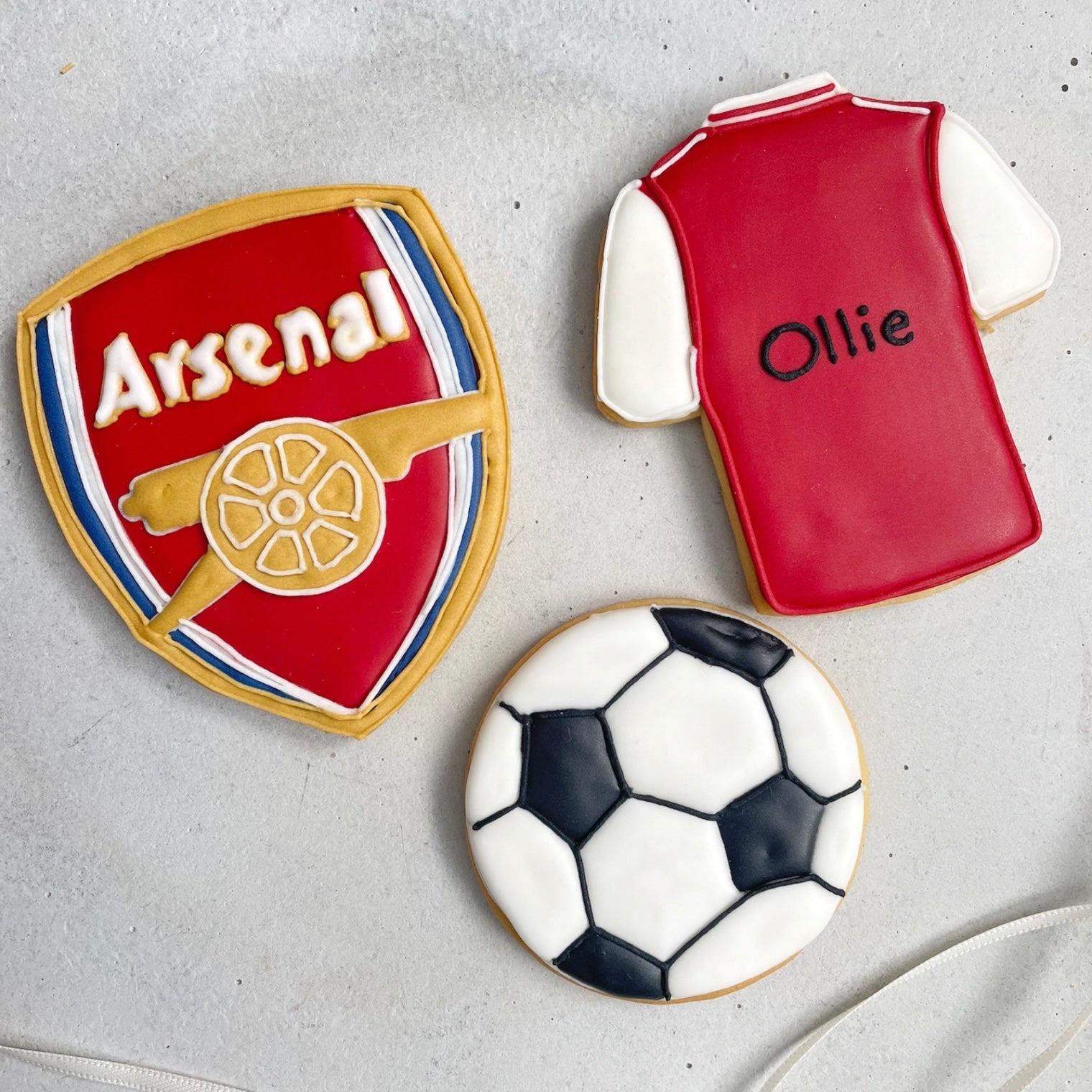 Arsenal Football Biscuits