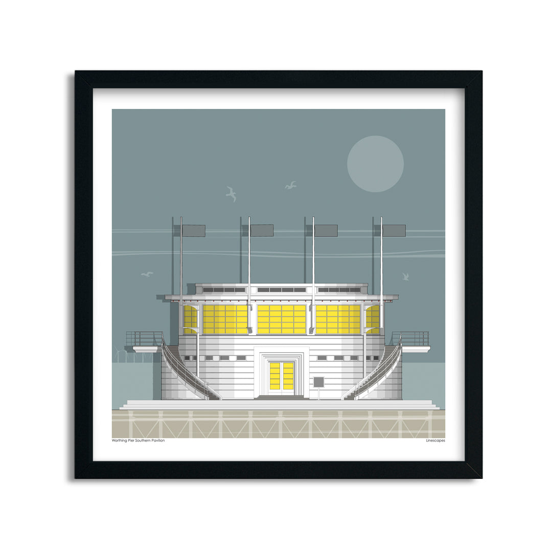 Worthing Pier Southern Pavilion Print