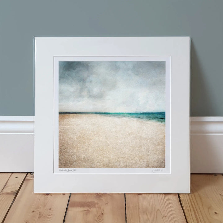 Kinshaldy Beach print in window mount