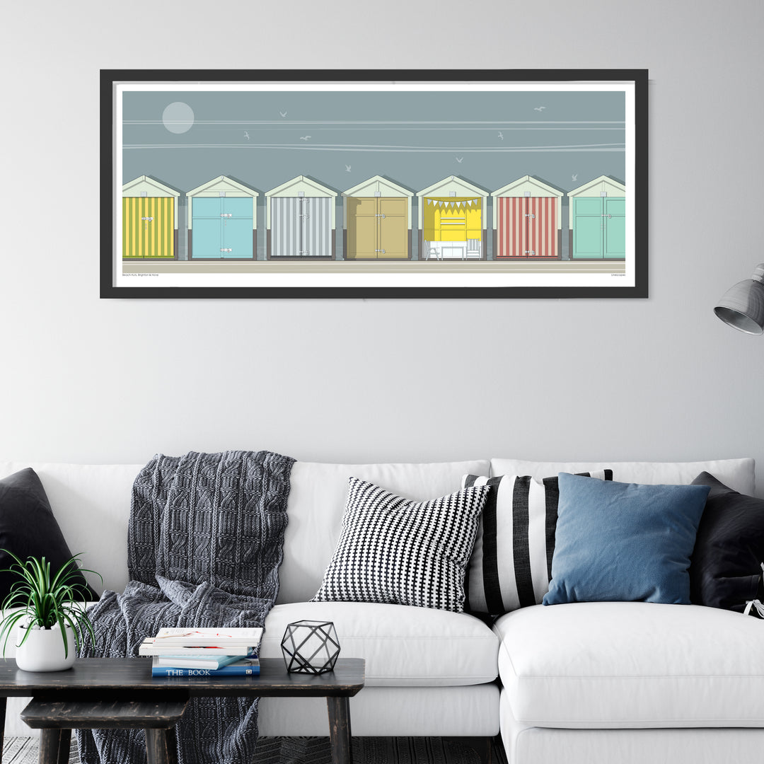 Brighton Beach Huts Print