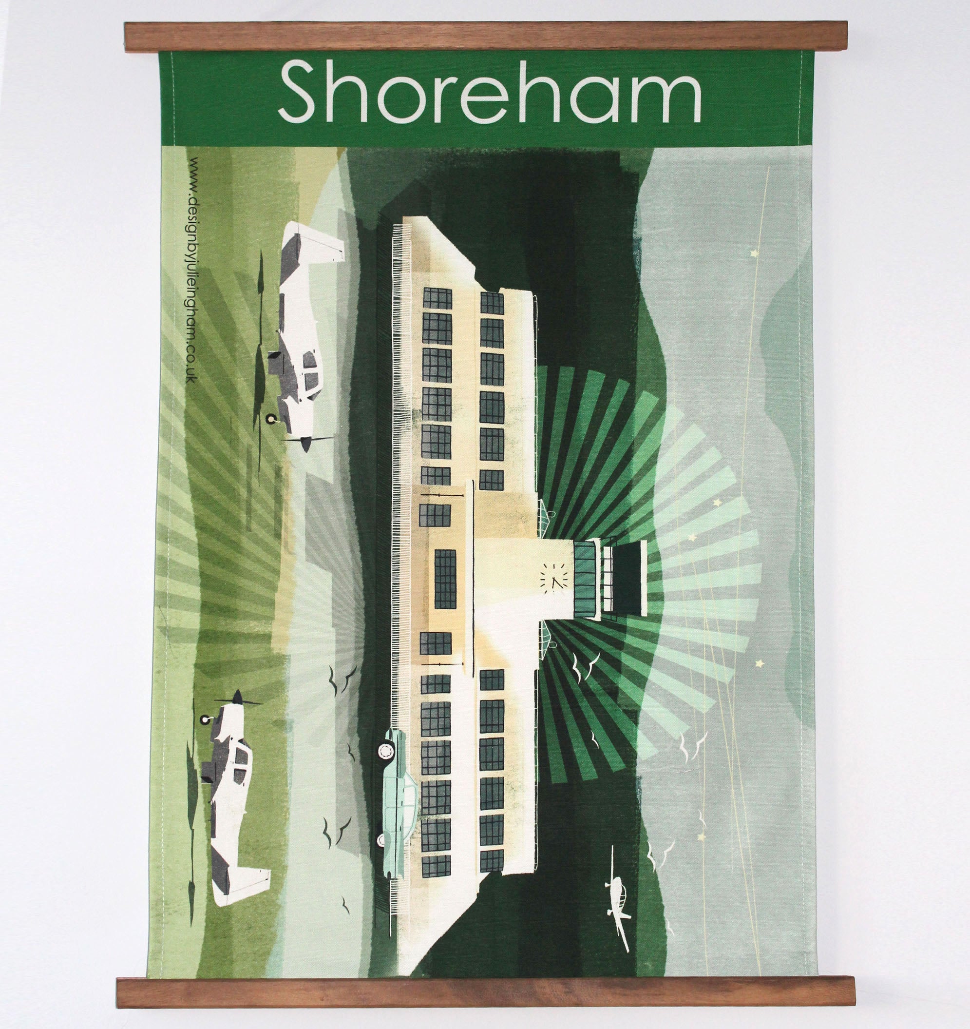Shoreham Airport Tea Towel